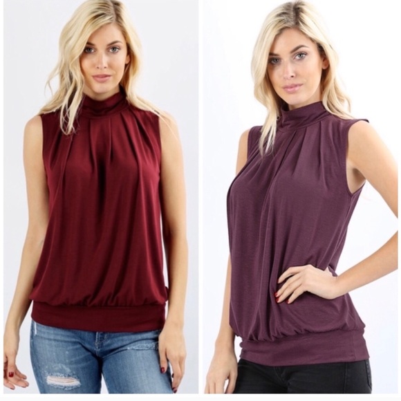 Gorgeous Sleeveless high neck top with waistband - Picture 2 of 2